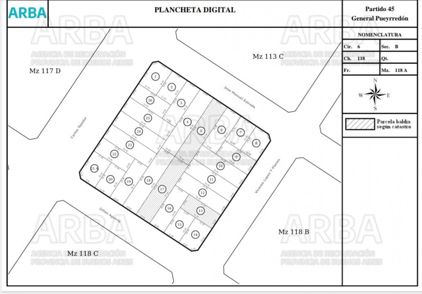 Lote Lopez y Planes y Aguirre